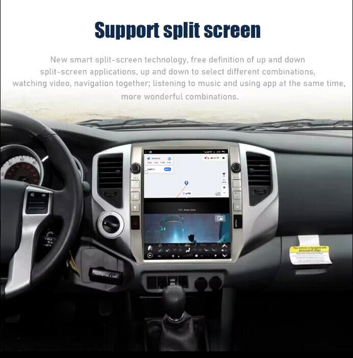12.1″ Android Navigation Car Gps Stereo Tesla Style For Toyota Tacoma 2005~2015