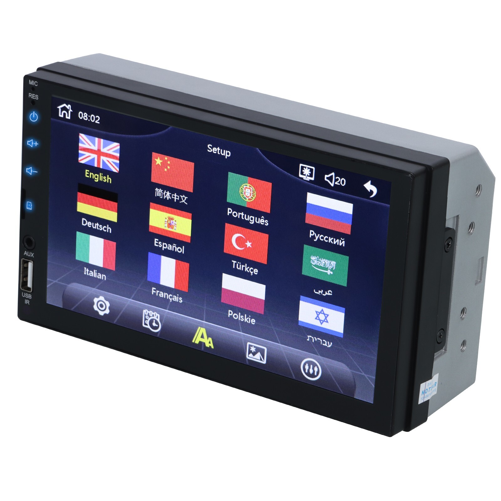 7″ Car Stereo Receiver Work w/ Bluetooth, Apple CarPlay, Android Auto, BackupCAM