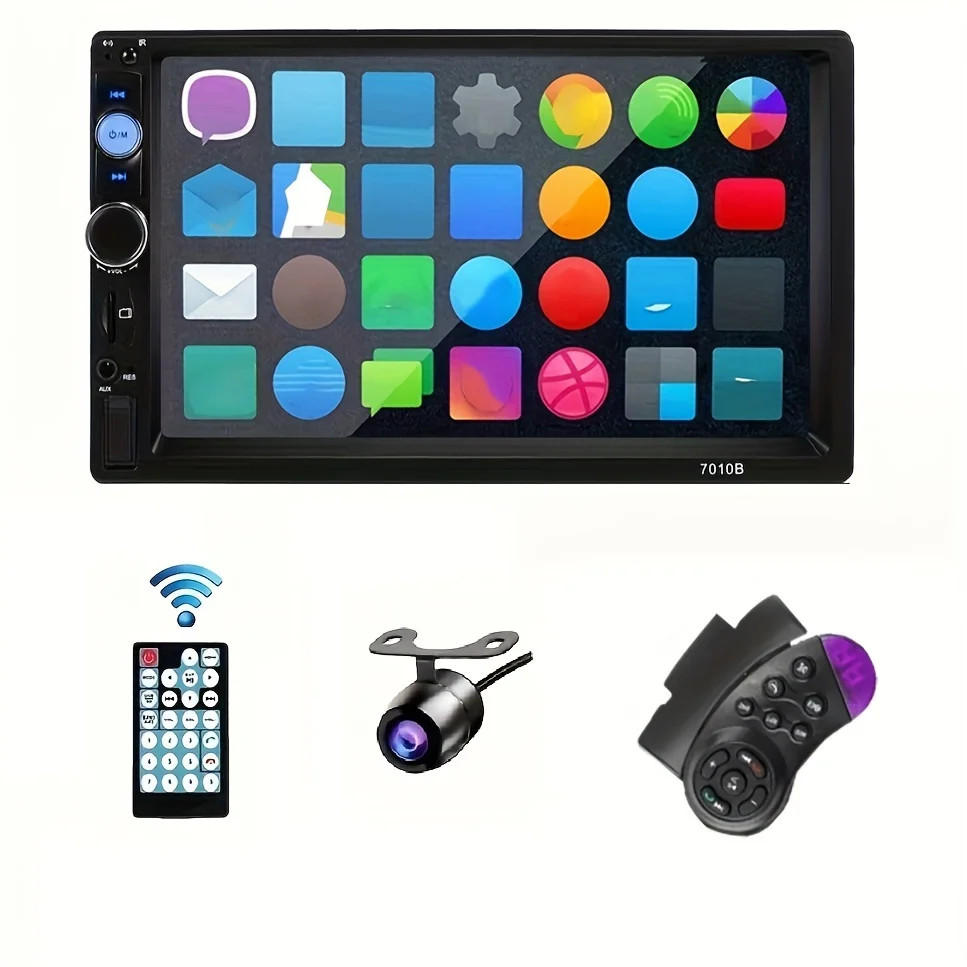 7" 2Din Car Stereo with MP5 Player,USB,AUX Audio Video Display with DVD
