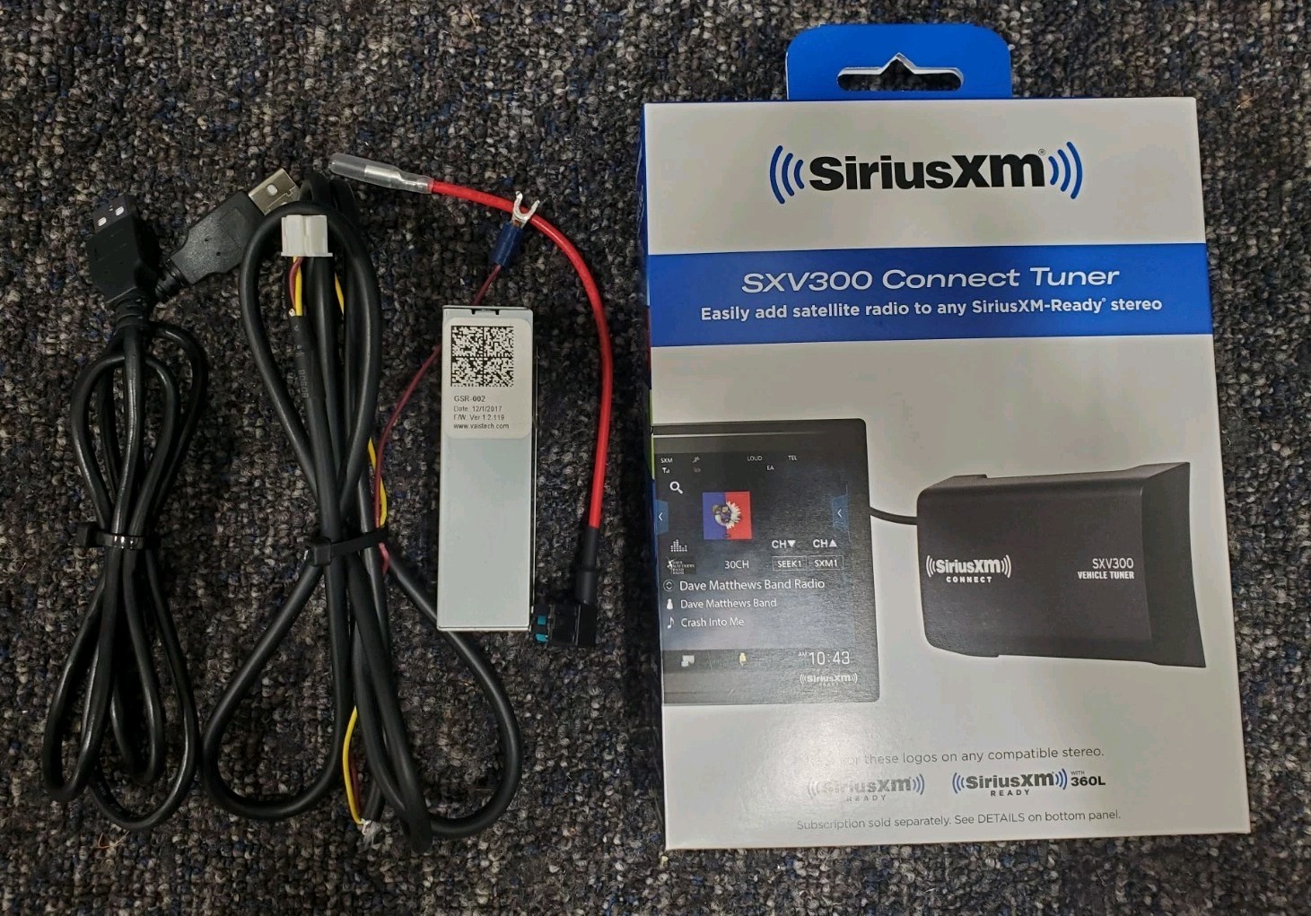 Vais Technology GSR-001 OEM SiriusXM TUNER TOYOTA SXV300 INTERFACE