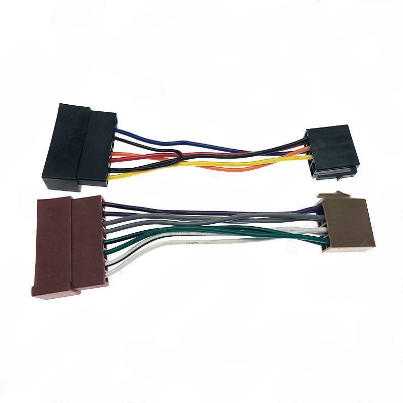 for Ford/Jaguar/Lincoln/Mercury power dual head car ISO audio modification cable