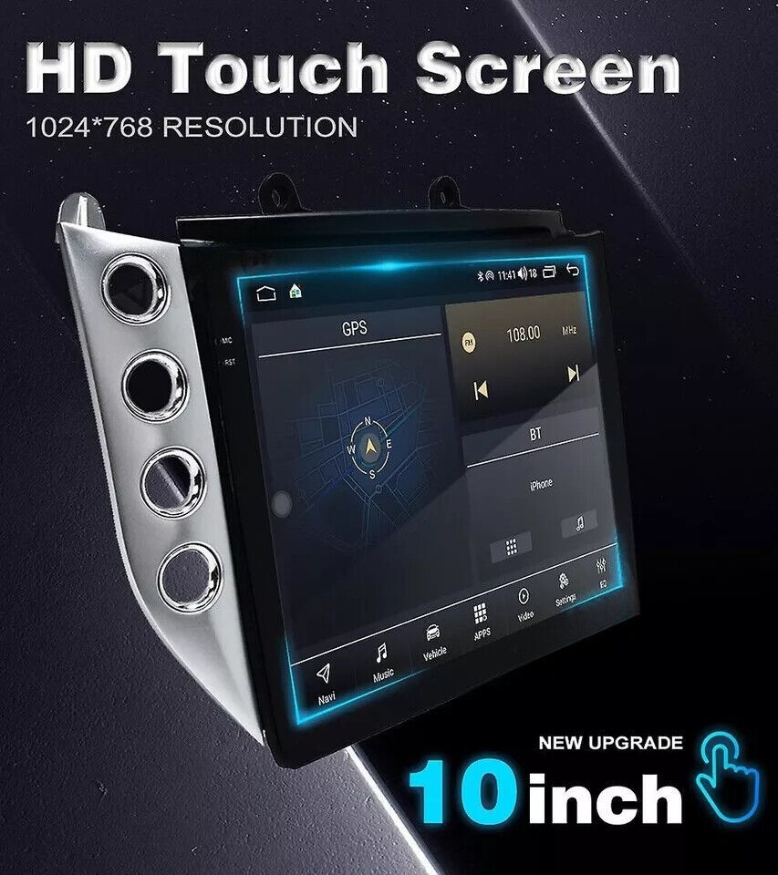 For Maserati GranTurismo 10″ Carplay GPS Car Radio Stereo+Climate control panel