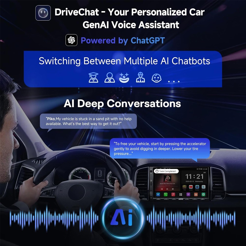 ATOTO A6 PF 7in Car Stereo 2Din in Dash Navigation Android Auto/Wireless CarPlay