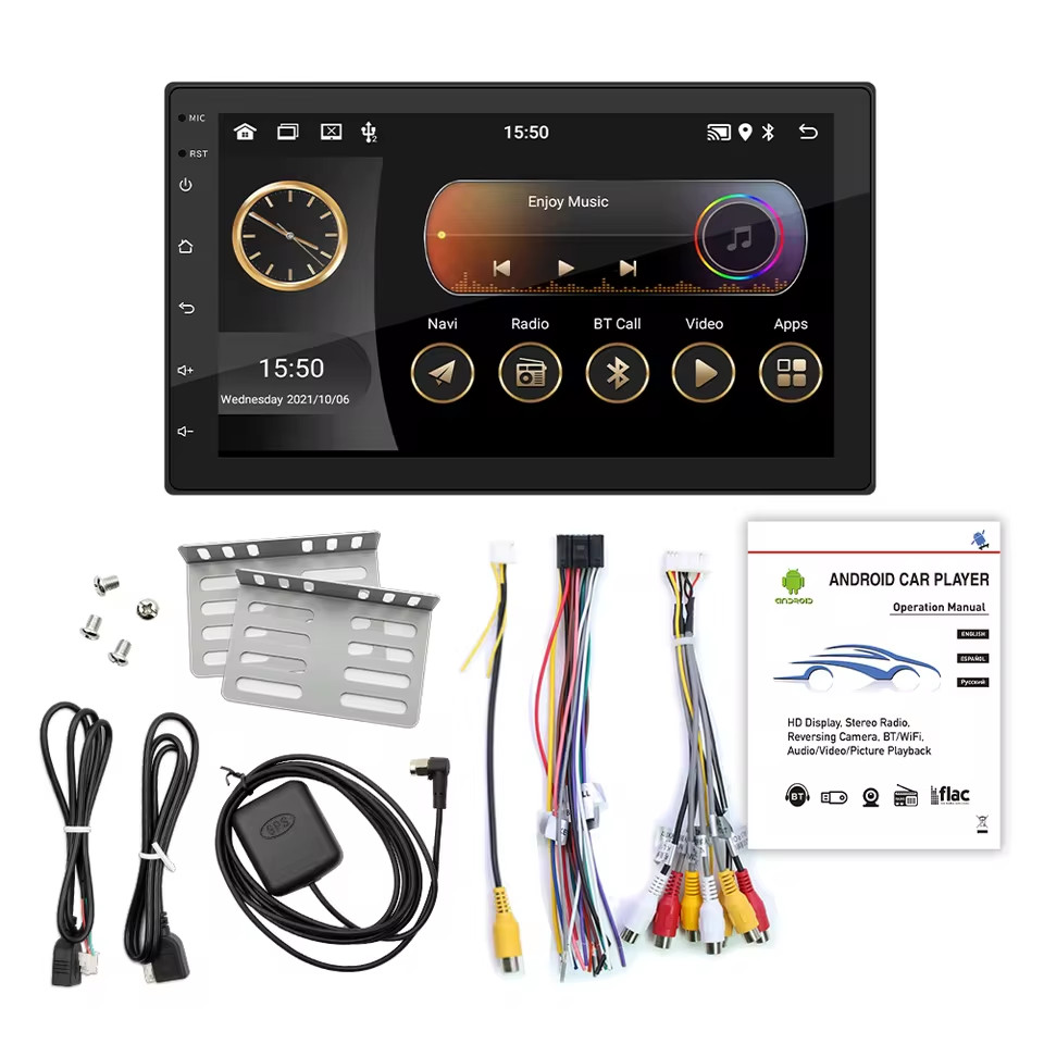 Universal Car media player with apple carplay and android auto BQCC 2 Din, 7IN