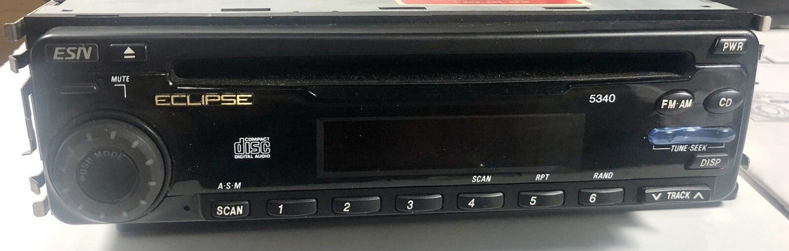 Eclipse ESN-5340 Old School CD Digital Audio Unit ,orig box,manual ,Mazda plug