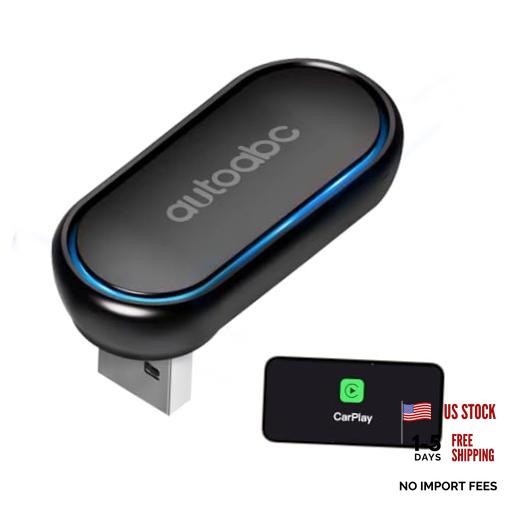 Wireless CarPlay/Android Auto 360 ° Rotation Mini Plug and Play Black