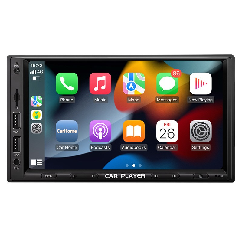Factory Private Mold 7 Inch Double Spindle Machine Wireless Carplay Screen Car