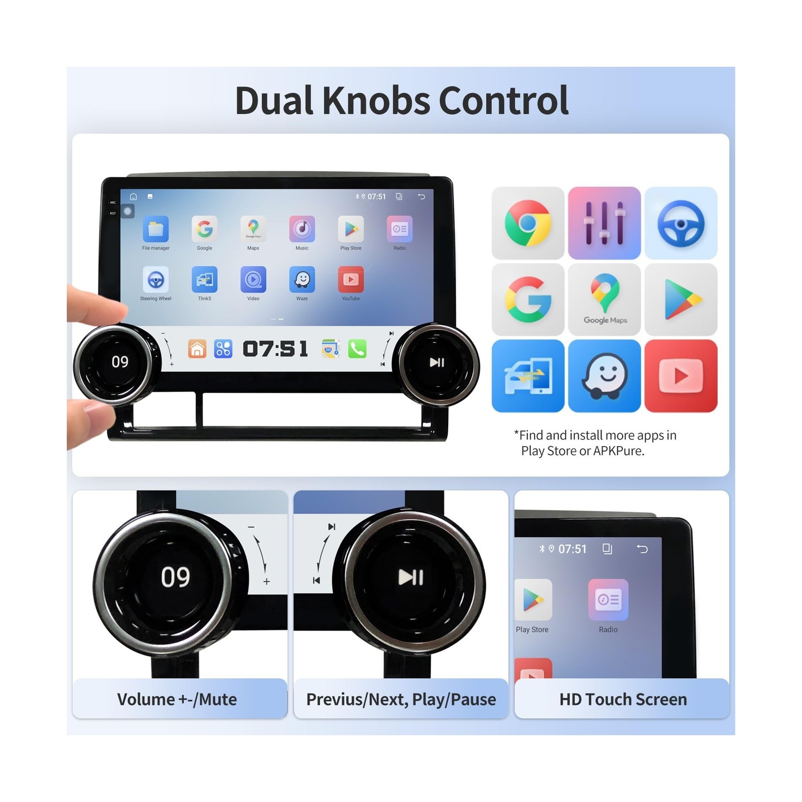 Car Radio Stereo for Toyota Tacoma 2005-2015 Apple Carplay Android Auto 10.1 …
