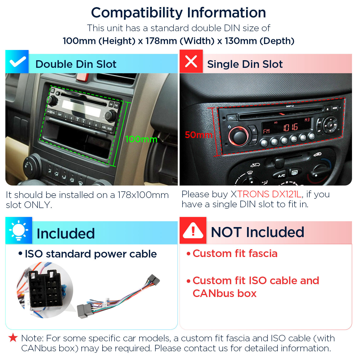 XTRONS 2-DIN 10.1″ Android 14 Car GPS Stereo 8-Core 4+64GB Radio BT5.0 WiFi 4G