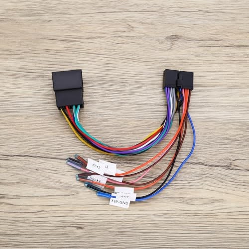 1PC 20Pin to ISO Harness Adapter 20P ISO Car Stereo Adapter Replacement