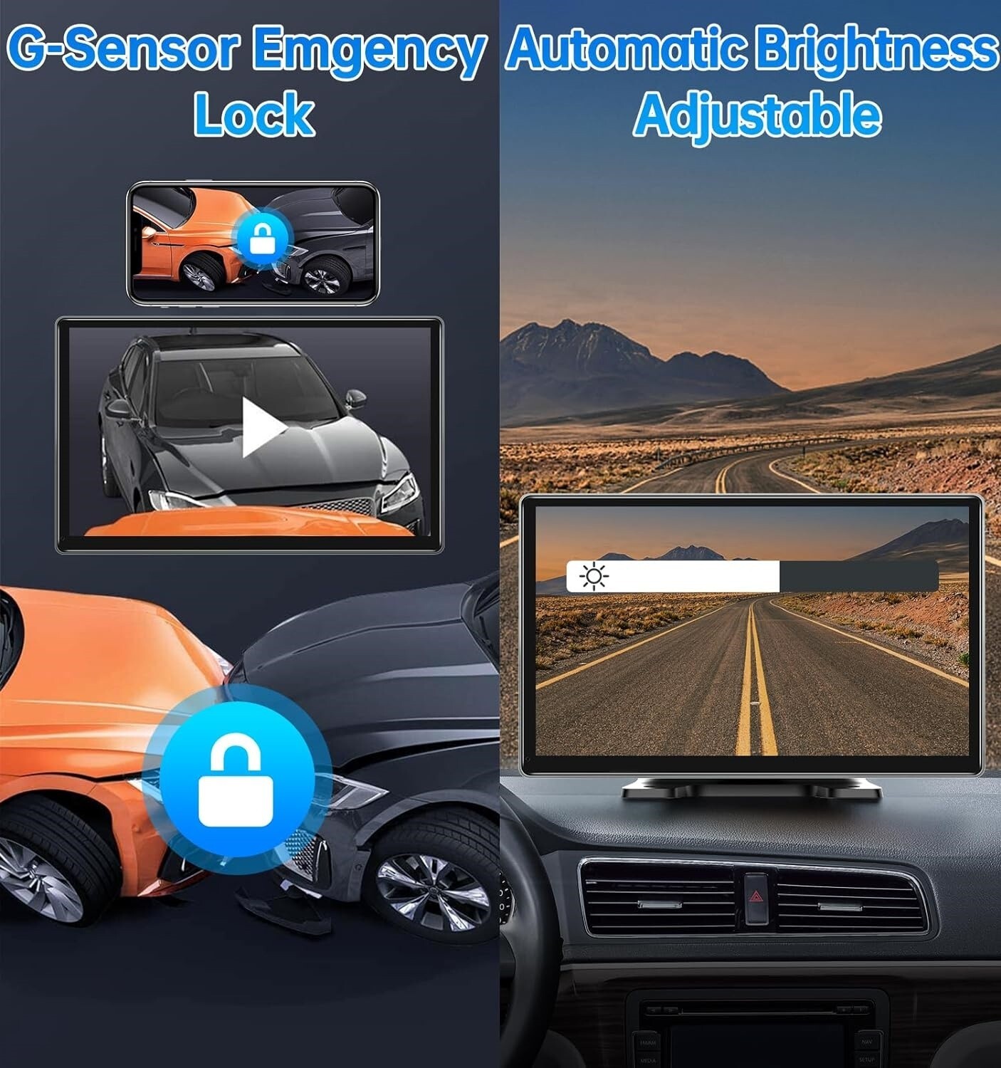 Autoradio Doble Din Car Stereo Pantalla táctil de 9 pulgadas, Navegacion GPS NEW