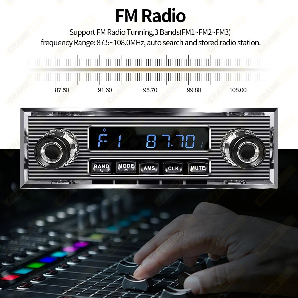 1 Din Car Radio MP3 Player Classic Car Audio Stereo Support FM AUX EQ USB