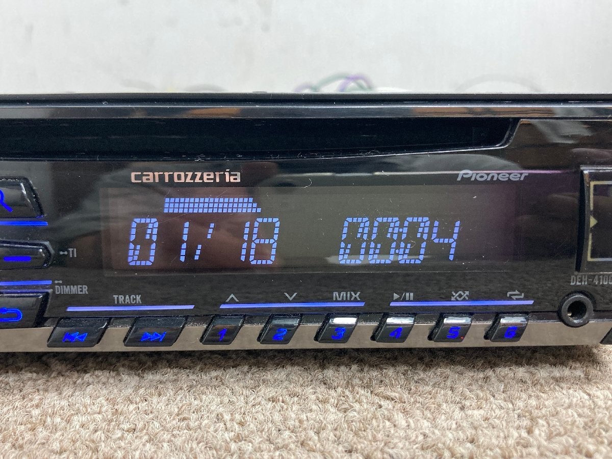 Pioneer Carrozzeria DEH-4100 CD USB Wide FM Receiver Near Mint JAPAN