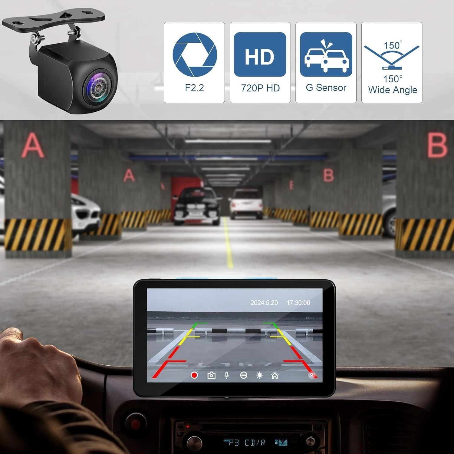 7-Inch Wireless CarPlay & Android Auto Touchscreen for Enhanced Car Navigation