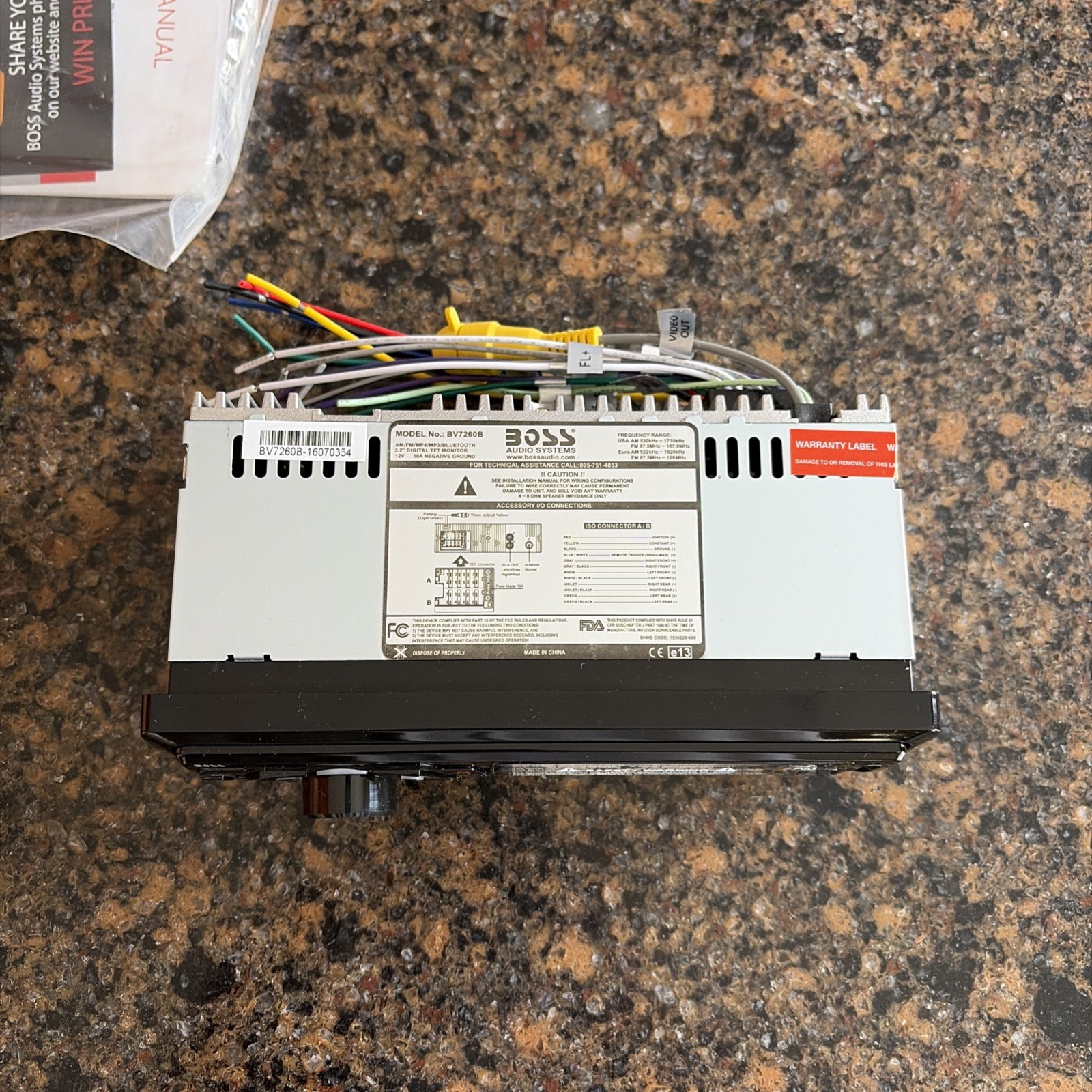 Boss Audio Systems BV260B Open Box Unused