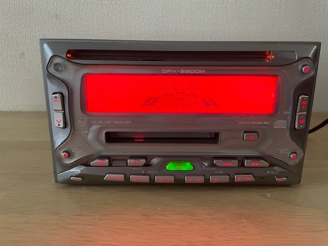 Kenwood DPX-5300M 2DIN Car Audio CD MD Player Operation Confirmed Very Good