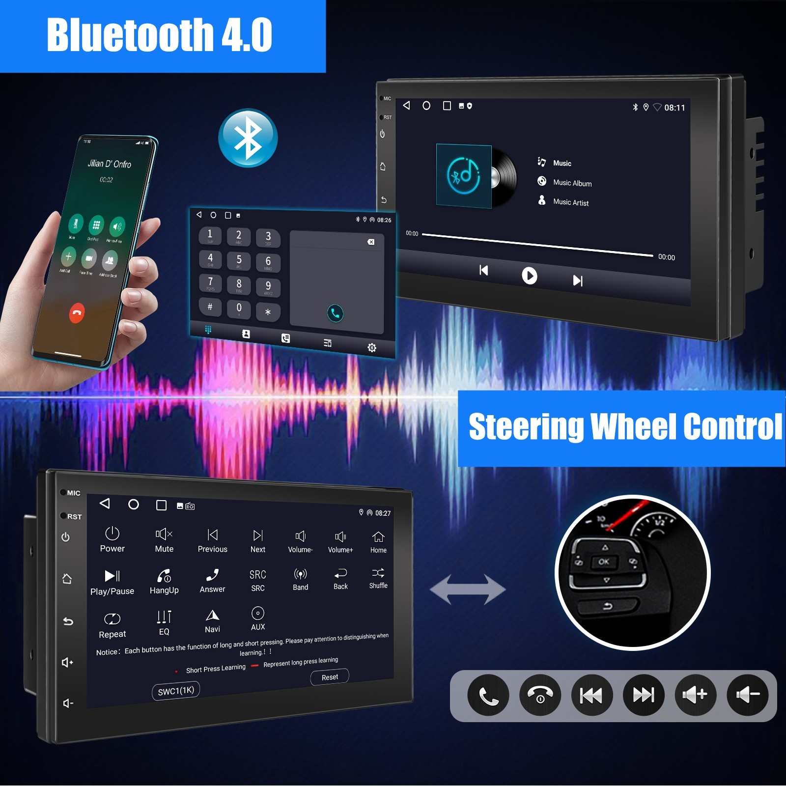 For 2007-2012 Nissan Sentra 7″ Android 13 Carplay Car Stereo Radio GPS Navi Wifi