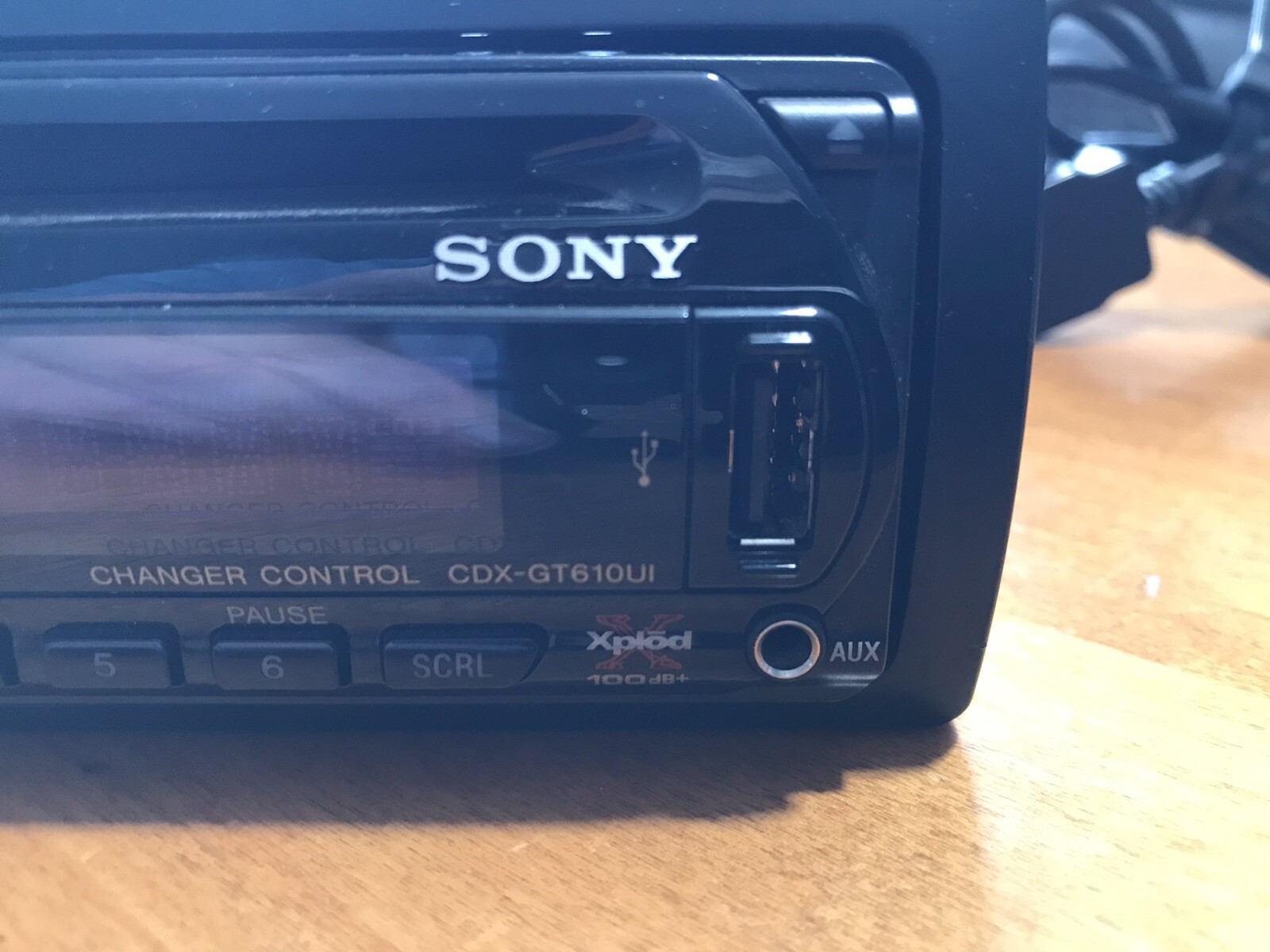 Sony Cdx-gt610ui Cdxgt610u Original Car Radio Faceplate Head And Player Untested