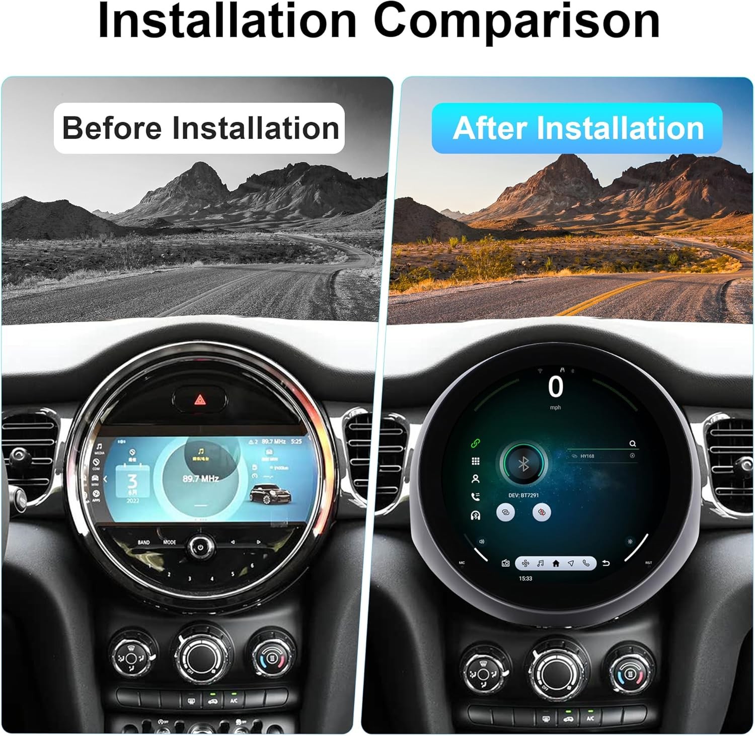 11.7″ For BMW Mini F60 2017-2023 Android Car Stereo Radio Carplay GPS Navi 64GB