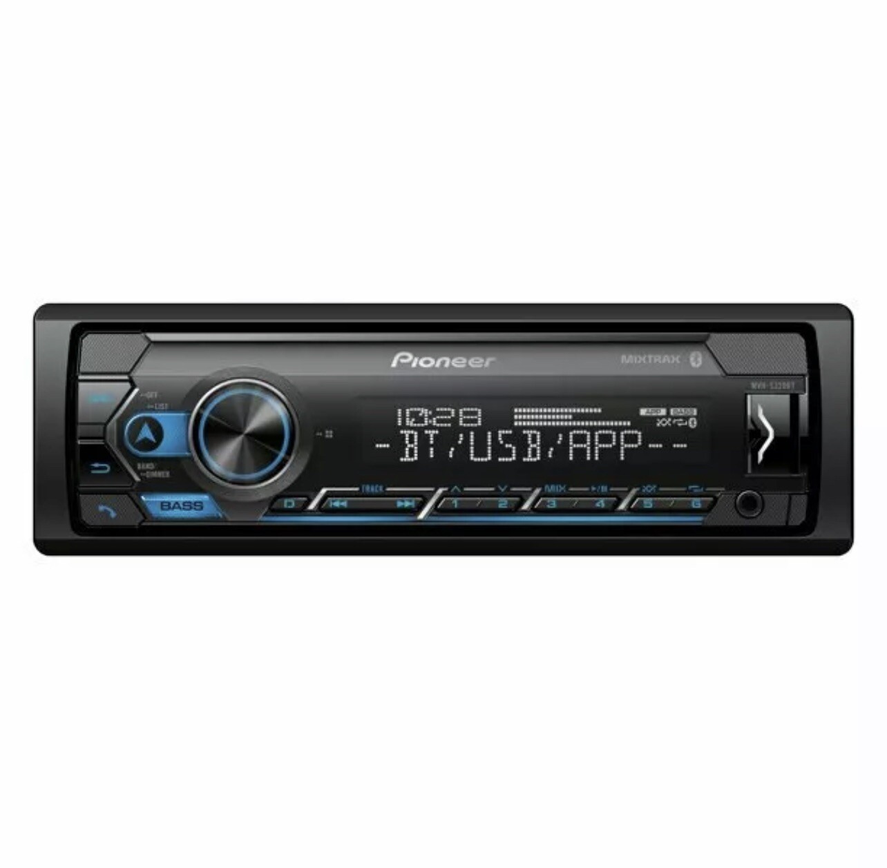 Pioneer 1-DIN Bluetooth Digital Media Receiver and 2 SETS 6.5″ Coaxial Speakers
