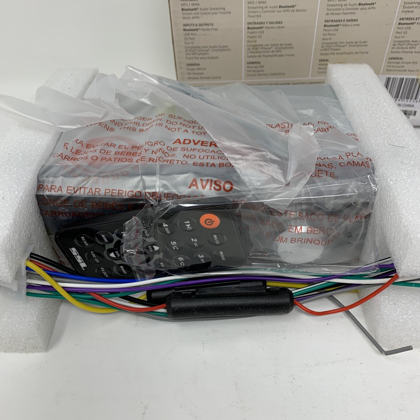 Sound Storm ML41B Bluetooth Single-DIN Multimedia Player