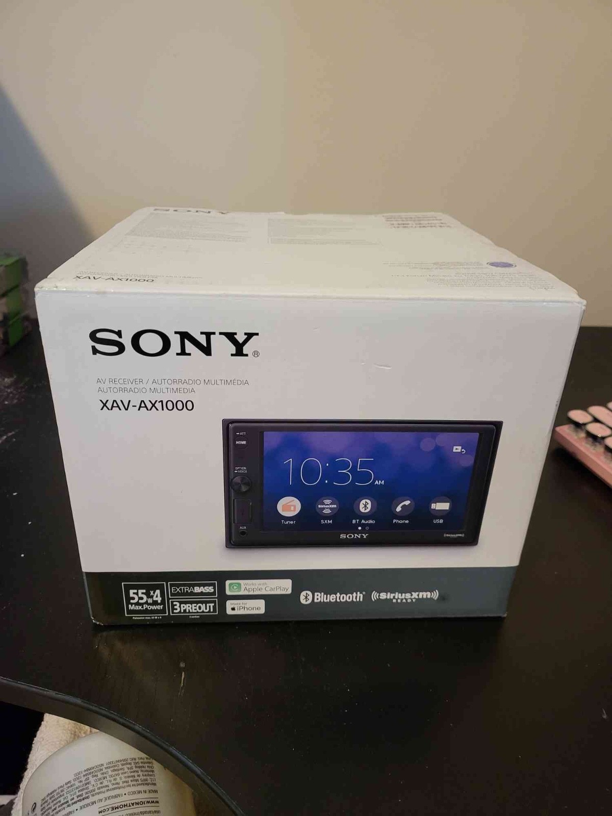 Sony XAV-AX1000 6.2″ Apple CarPlay Media Receiver with Bluetooth