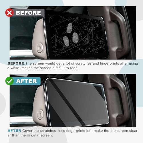 2PCS for 2021-2025 Chevy Tahoe 2PCS Tempered Glass for Rear-Seat Screens
