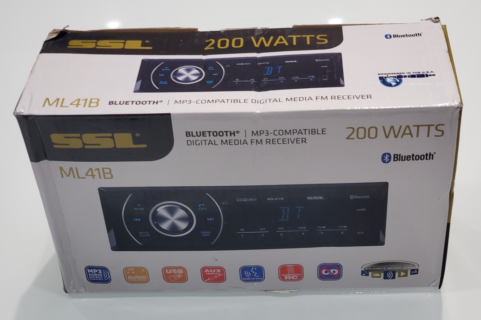 SSL Ml41B BLUETOOH MP3-COMPATIBLE DIGITAL MEDIA FM RECEIVER 200WATTS