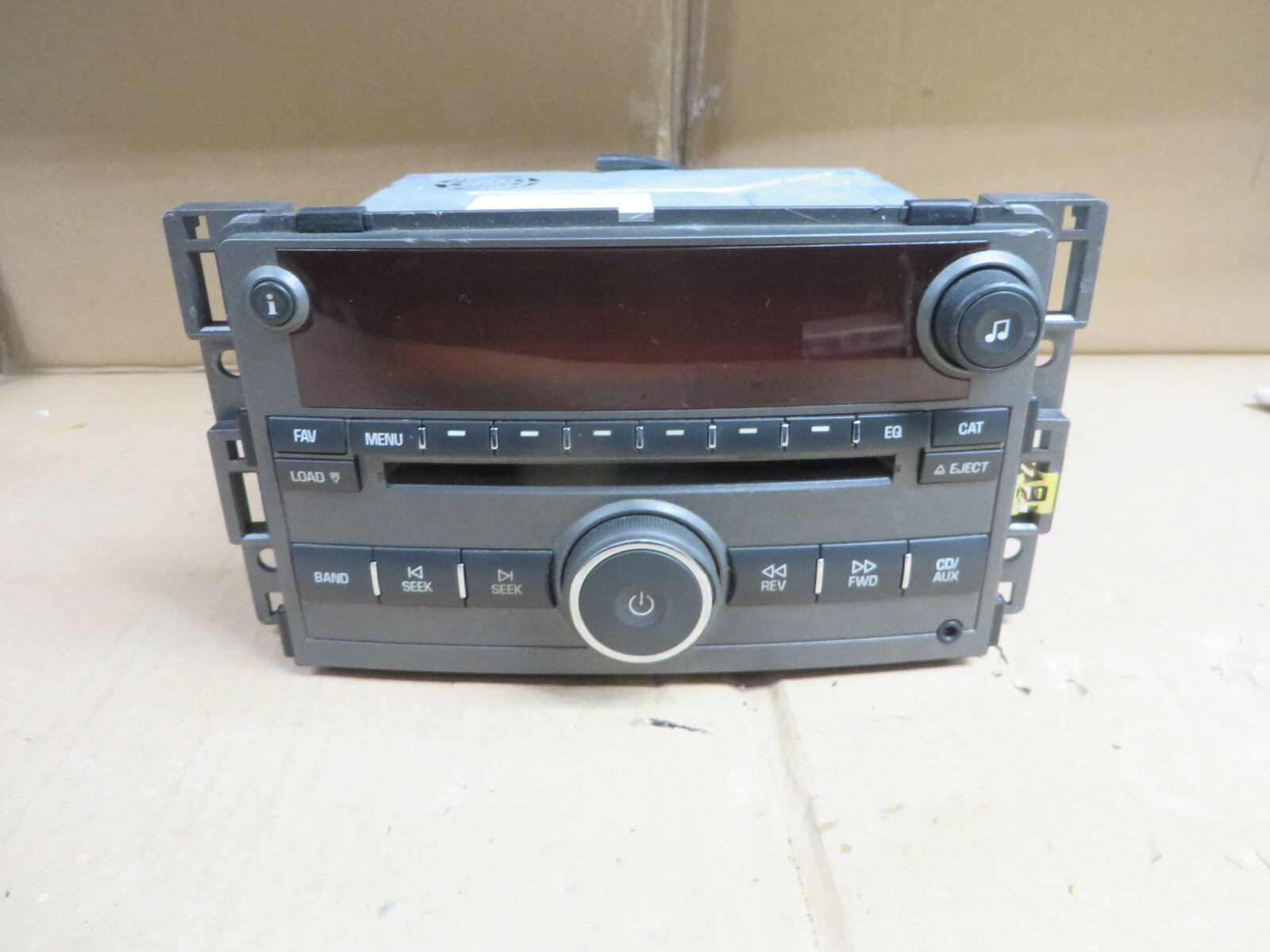SATURN AURA 07 08 2007-2008 RADIO AUDIO AM FM CD FACTORY DASH UNIT OEM# 15835878