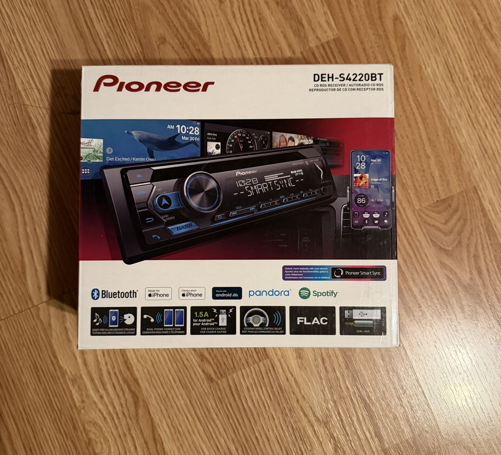 Pioneer DEH-S4220BT CD Receiver Brand New