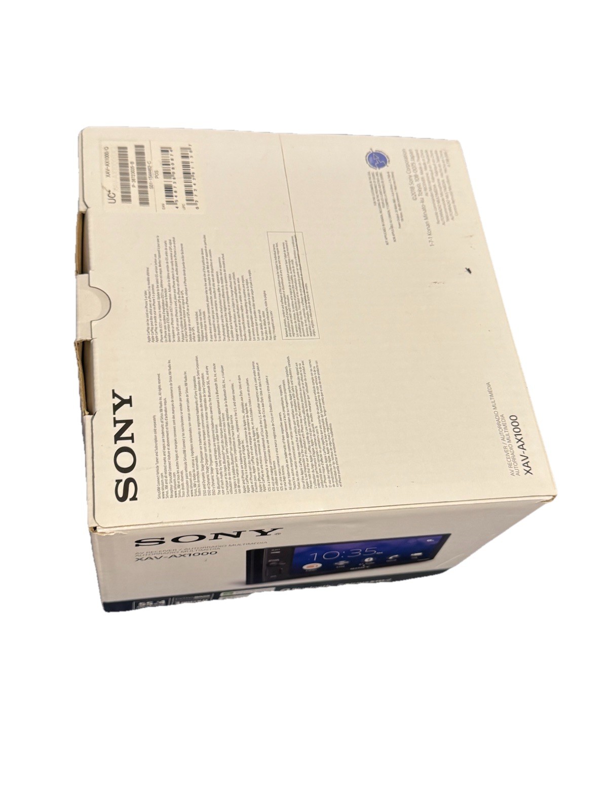BOX AND INSTRUCTIONS ONLY! For Sony XAV-AX1000 Bluetooth Multimedia AV Receiver