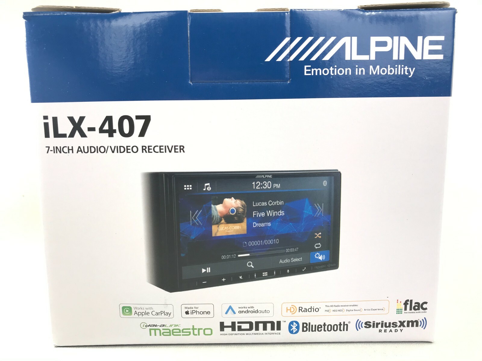 Alpine iLX-407 Bluetooth Android Auto Apple CarPlay Multimedia OPEN BOX CUT WIRE