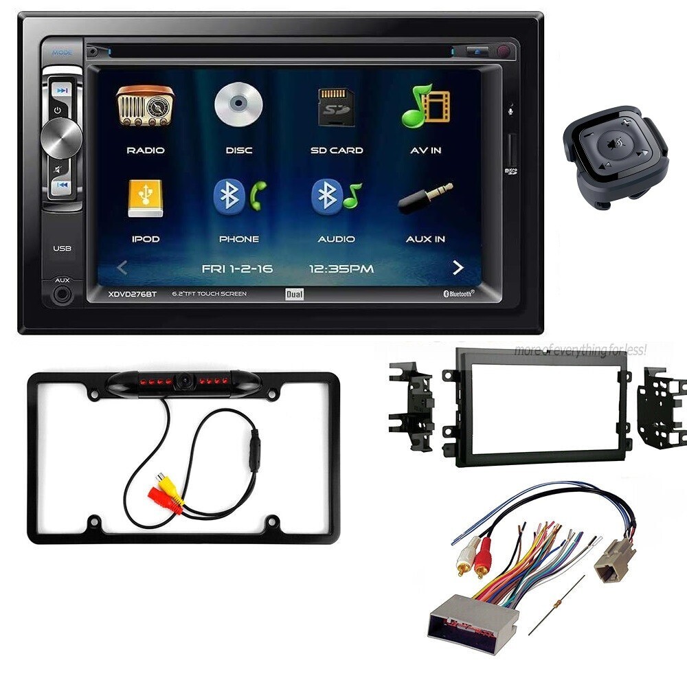 XDVD276BT Bluetooth Car Stereo, Camera + Install Kit for Ford 2004-2008 F-150