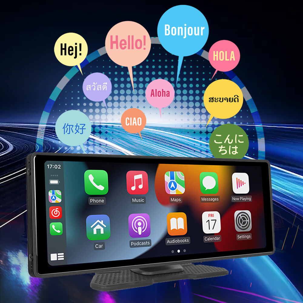 10.26 inch Wireless Carplay Android auto Mirror Link BT GPS Portable Car Stereo