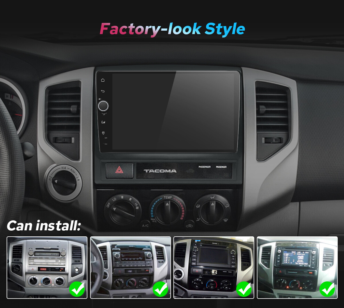 JOYING Newest 9 Inch Android 12 Car Radio Headunit for 2005-2015 Toyota Tacoma