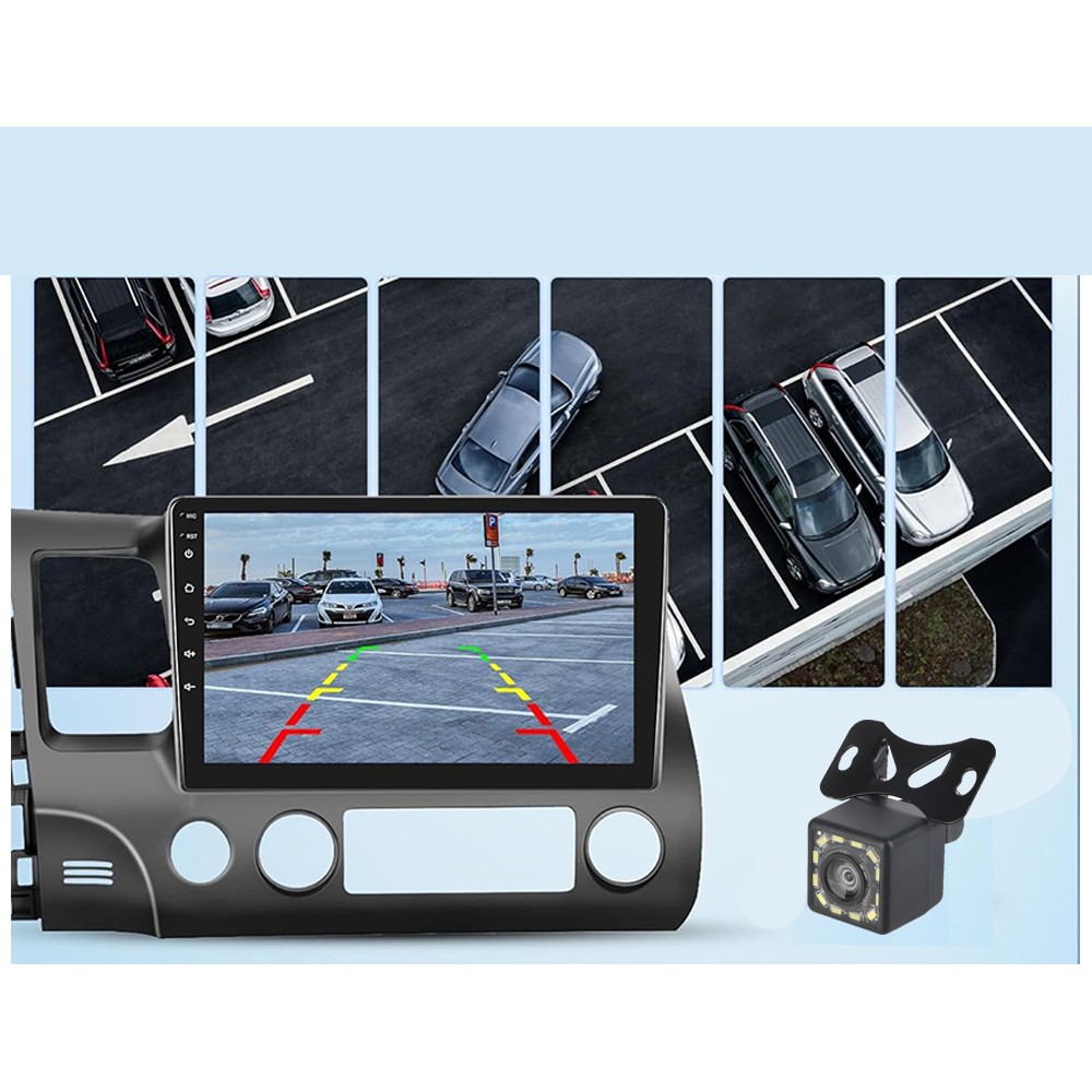 Wireless CarPlay Honda Civic 2006-2011 IPS Android 12 10.1” Car Stereo