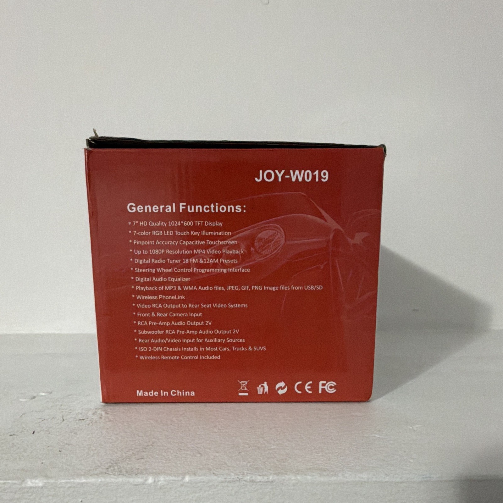 JoyBring JOY-W019 JOY-W019 7in Touchscreen 2 DIN Car MP5 Player USB Remote