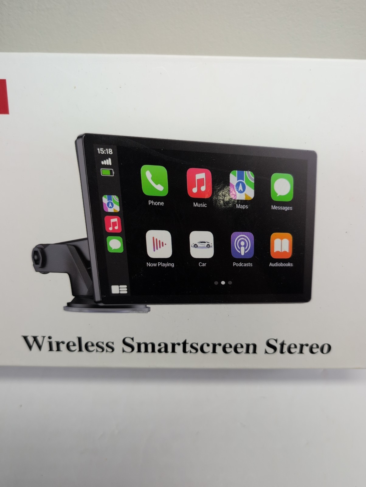Wireless Apple Carplay Screen for Car 4K Dash Cam, 9″ Portable Apple Carplay & A