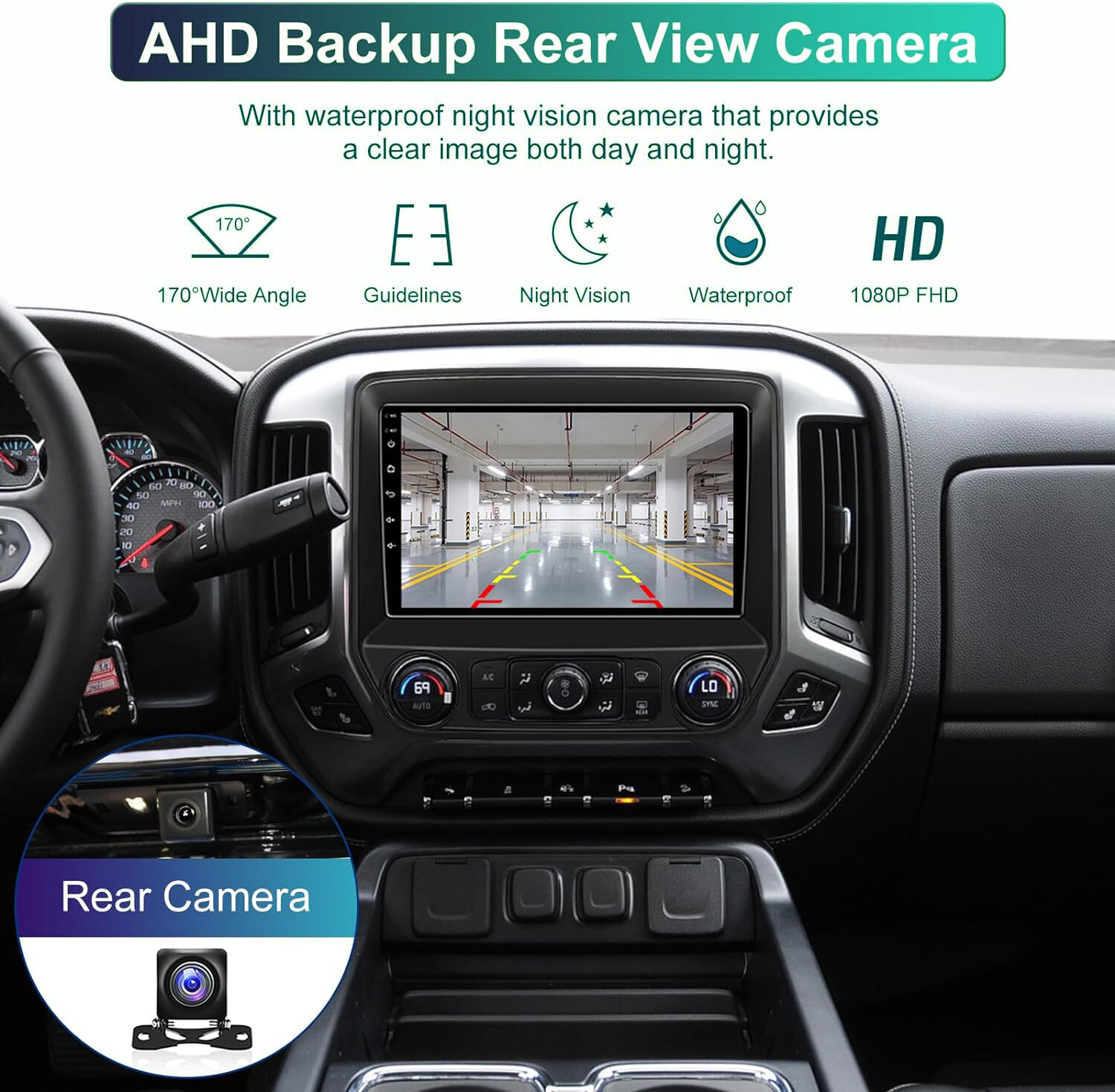 For Chevrolet Silverado GMC Sierra 2014-2018 Android Navi GPS Car Stereo Radio