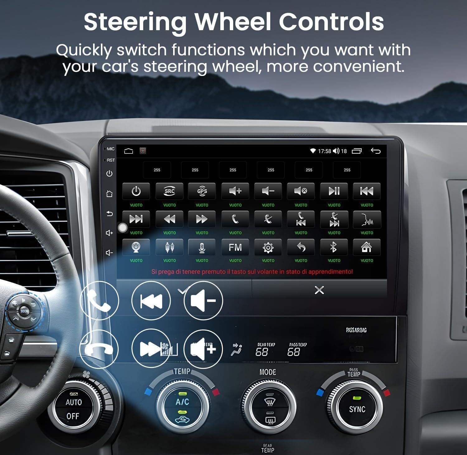 Apple Carplay For Toyota Tundra 2007-2013 Sequoia 2008-2018 Car Stereo GPS Radio