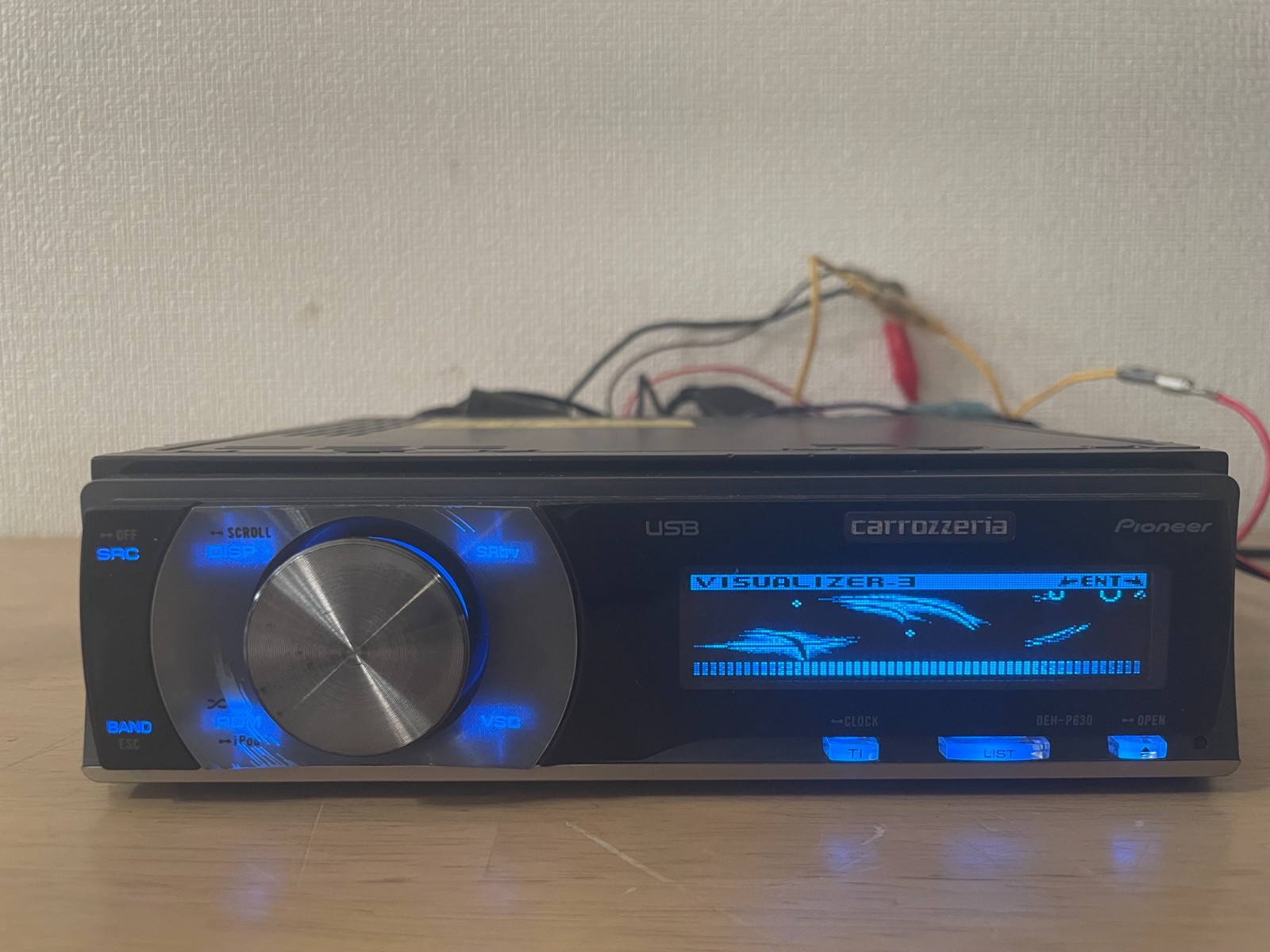 Pioneer Carrozzeria DEH-P630 1Din Car Audio CD Player Operation Confirmed