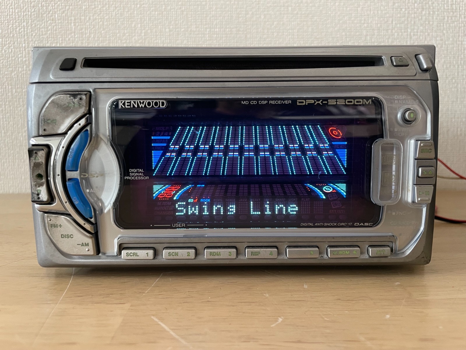 KENWOOD DPX-5200M 2DIN Car Audio CD MD MDLP Player Operation Confirmed Very Good