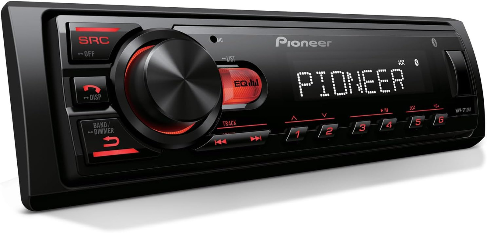 Pioneer MVH-S110BT 1-Din Digital Media Receiver Car Stereo – Bluetooth, USB Inpu