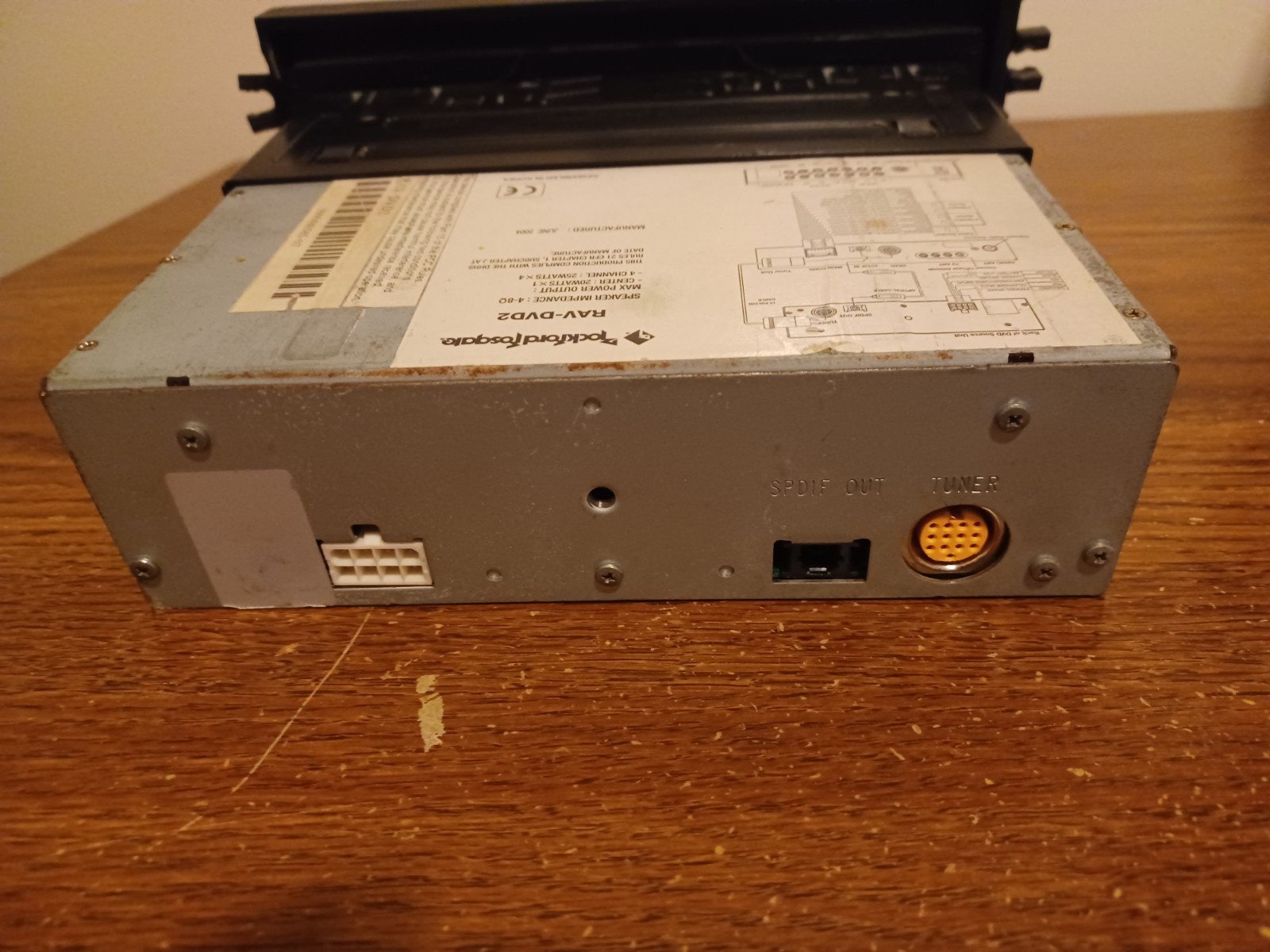 RARE OLD SCHOOL ROCKFORD FOSGATE RAVDVD2 7 INCH LCD CD/DVD PLAYER – W/ NEW STUFF