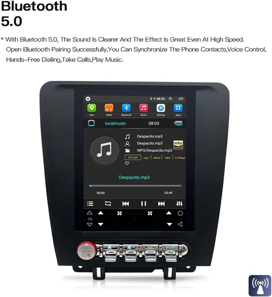 9.7″ For Ford Mustang 2010-2014 Car GPS Radio Navigation Stereo 6G+128G Carplay