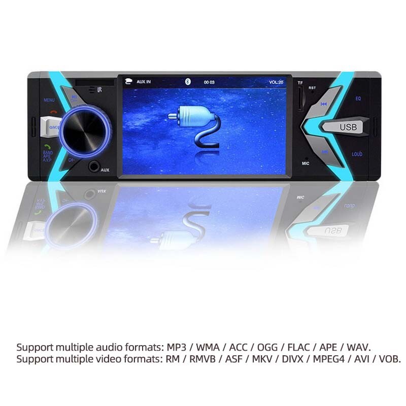 1 Din 4″ In-Dash USB/TFAU7X Car Stereo Radio Touch Screen Bluetooth Audio