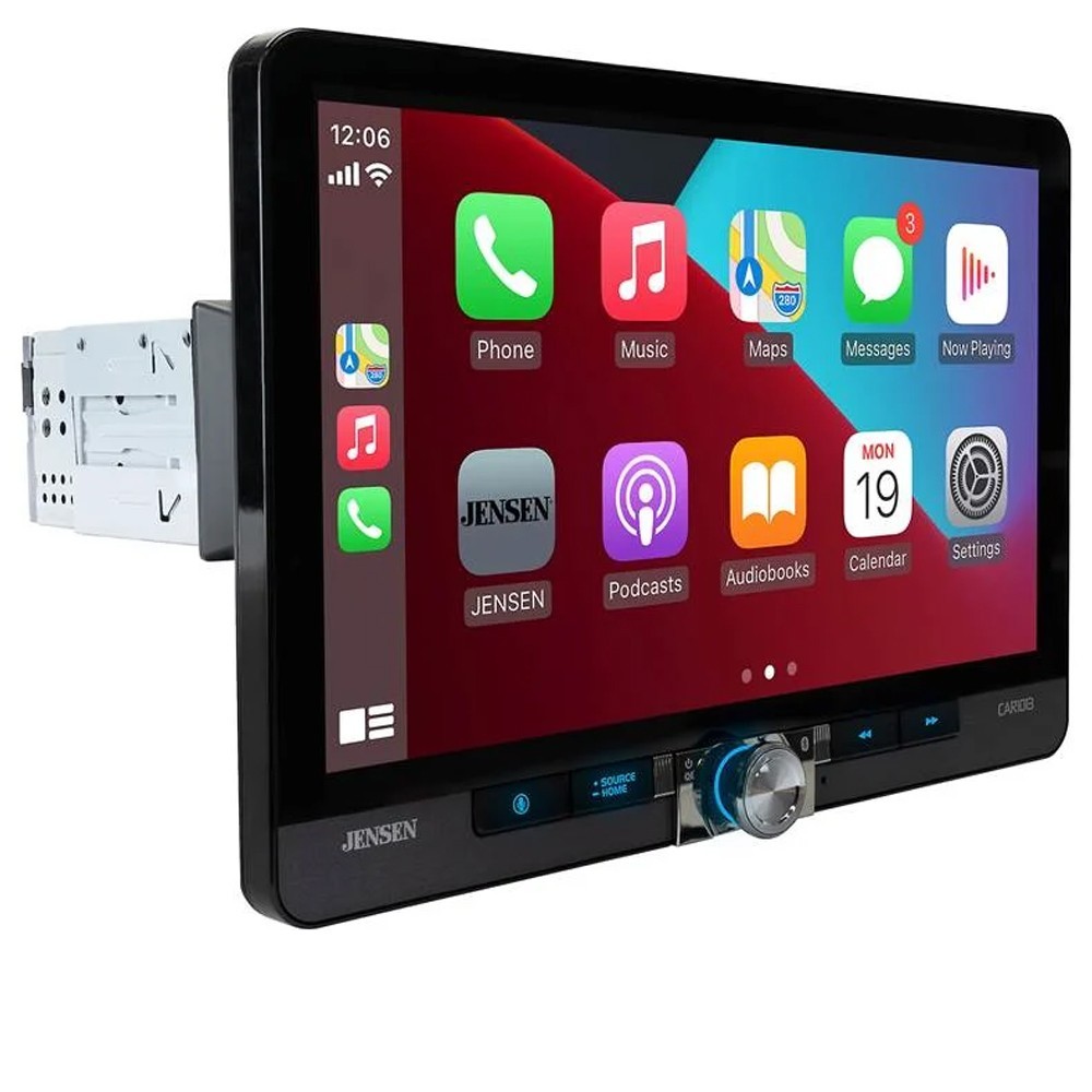 Jensen CAR1013 10″ Digital Multimedia No CD Receiver Apple CarPlay, Android Auto