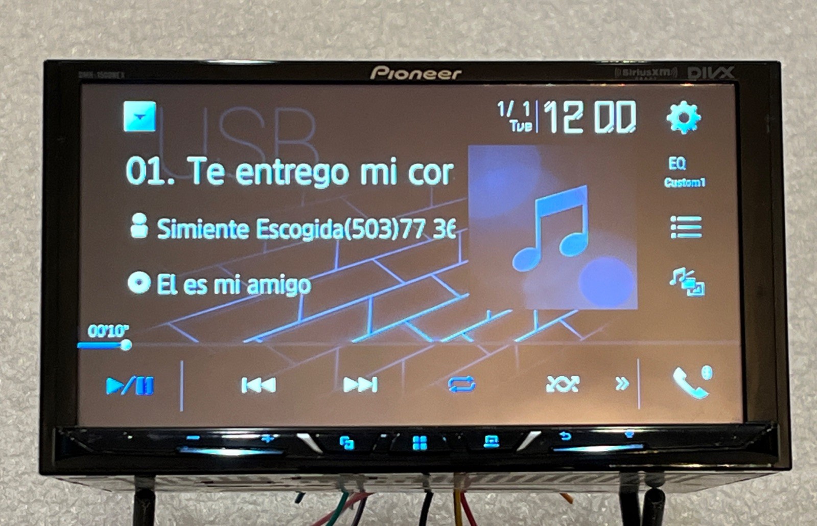 PIONEER DMH-1500NEX Touchscreen Bluetooth USB CD DVD Player
