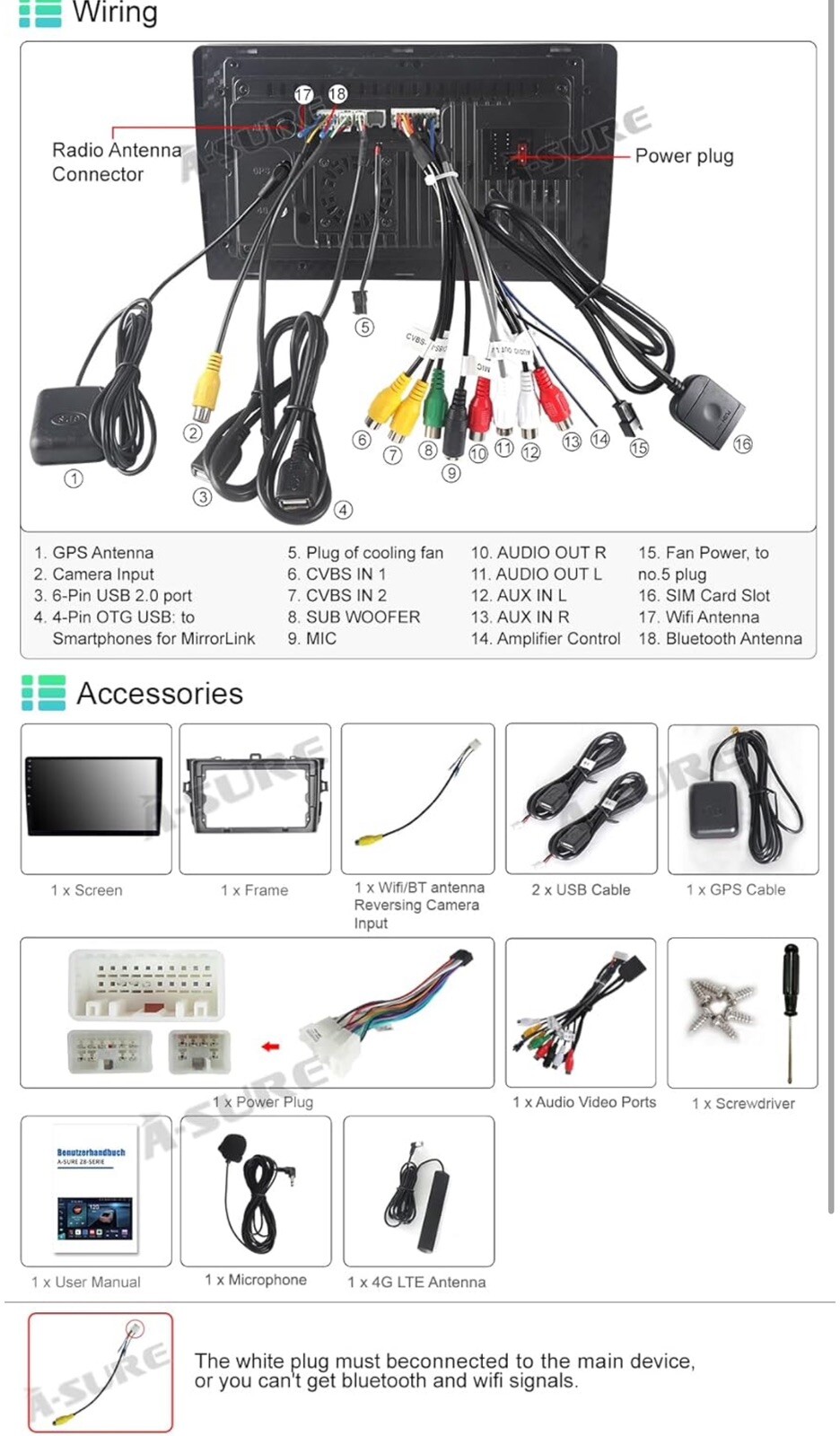 64GB DVR+ For Toyota Corolla 2006-2012 Android 64G Car Stereo Radio GPS Navigati