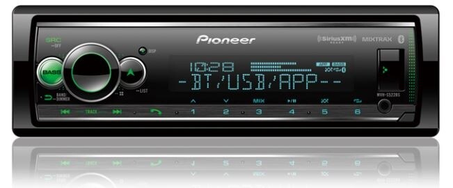 Pioneer MVH-S522BS Single Din Digital Media Receiver w/ Built in Bluetooth